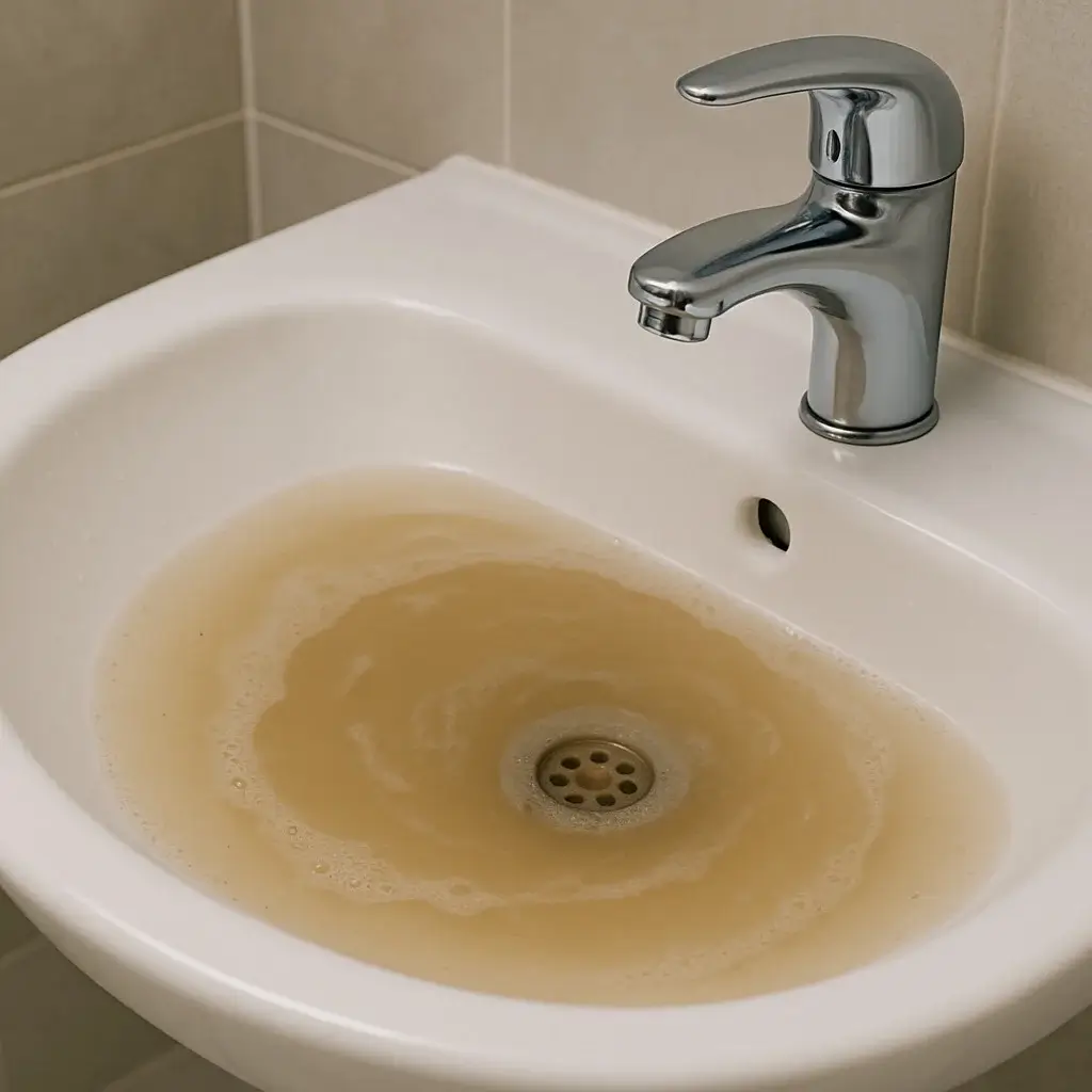 Abfluss verstopft in Frankfurt